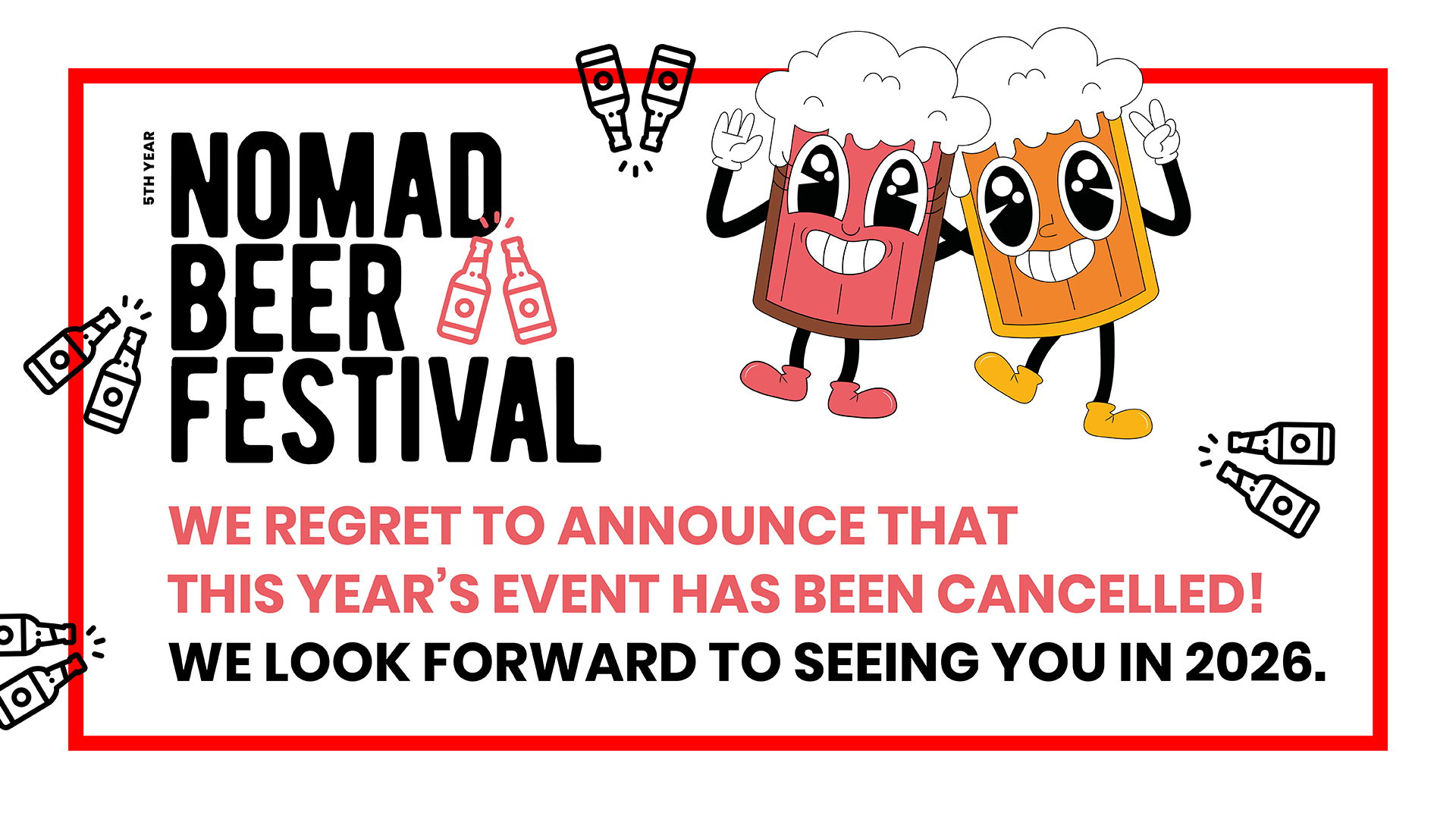 Information about cancellation of Nomad Beer Festival 2025