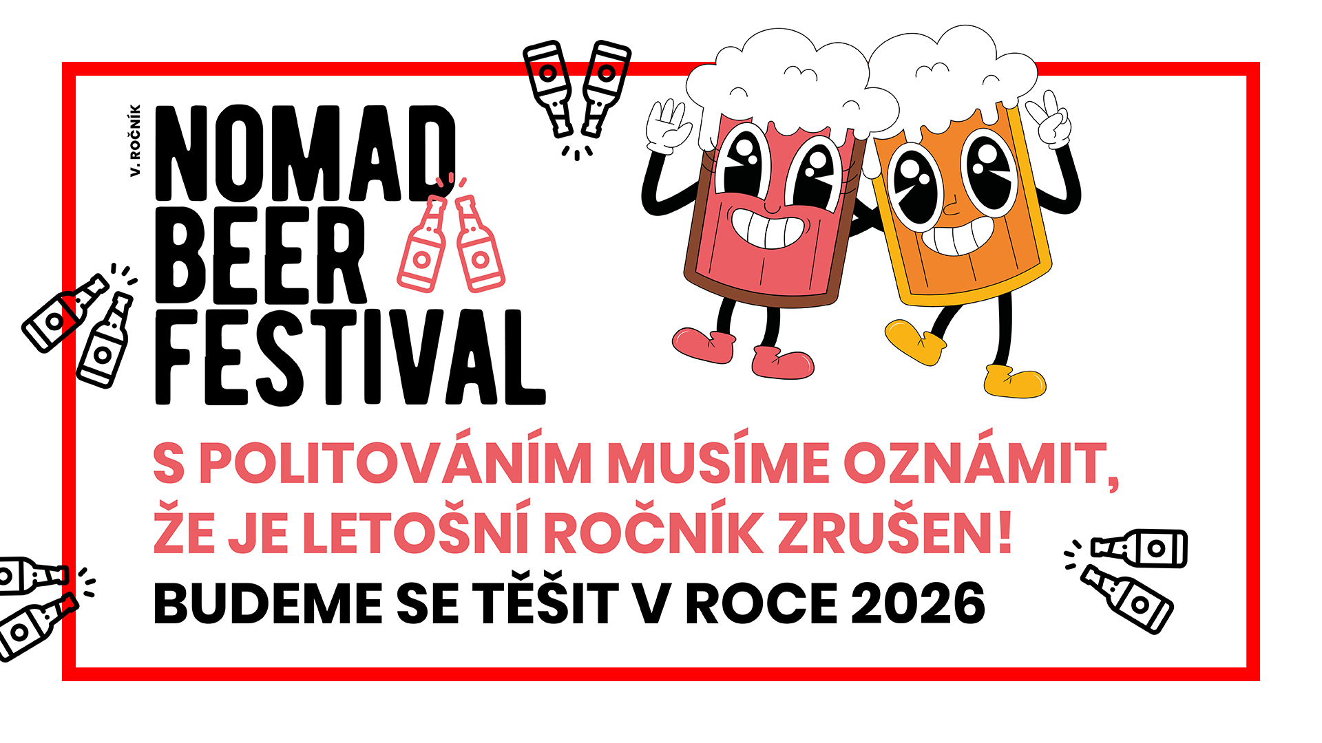 Informace o zrušení Nomad Beer Festival 2026